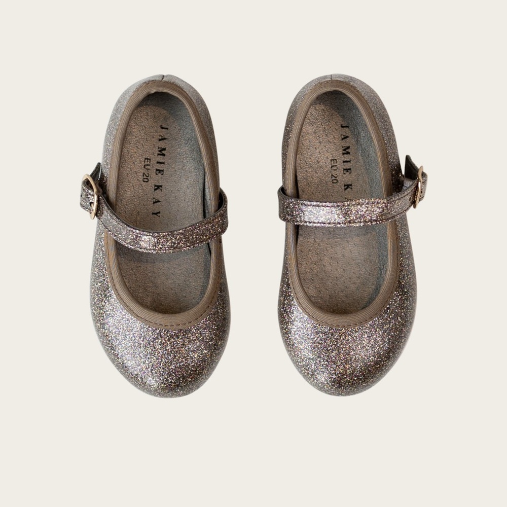 Jamie Kay Sparkly Dress Shoes ballet flat - Purple Glitter